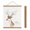 Magnetic Poster Hanger Frame, Light Wood Wooden Magnet Canvas Artwork Print Poster Hangers for 10x14 10x16 10x20 Frames Hanging Kit (Teak Wood, 10")